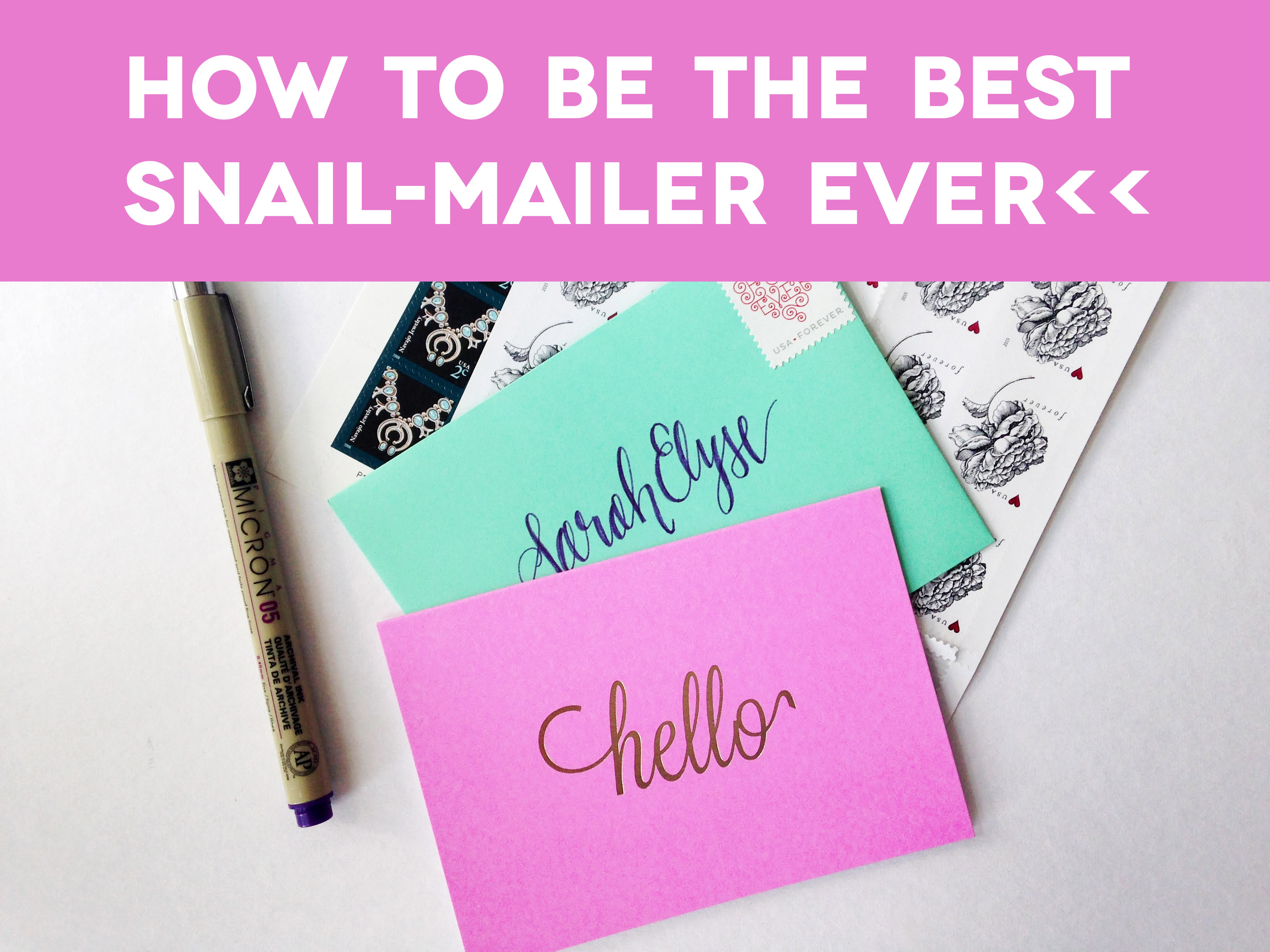 how to send snail mail letters
